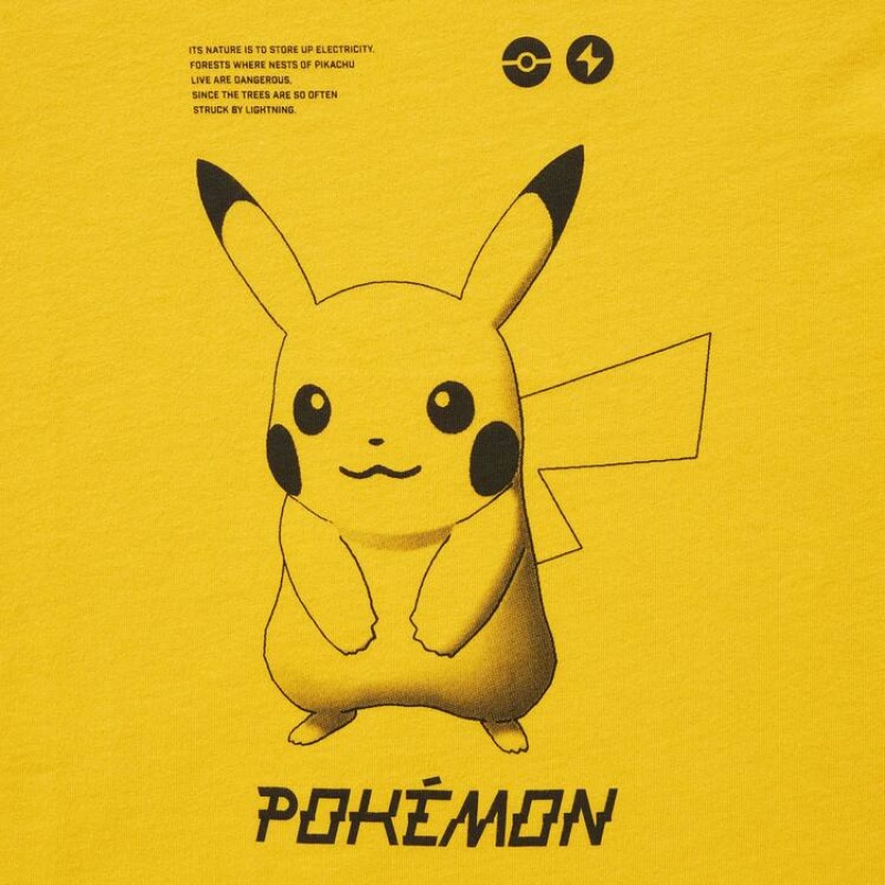 Uniqlo Pokemon Ut Grafica Magliette Ragazza Gialle | XOIPBM087