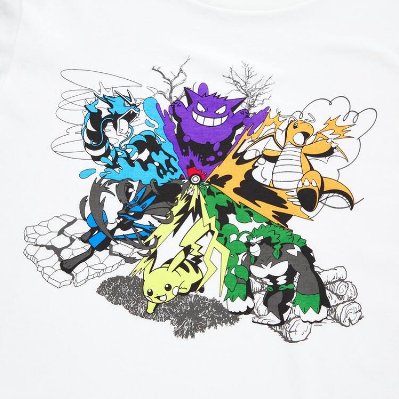 Uniqlo Pokémon Meets Artist Ut Grafica Magliette Ragazza Bianche | ROHKLS284