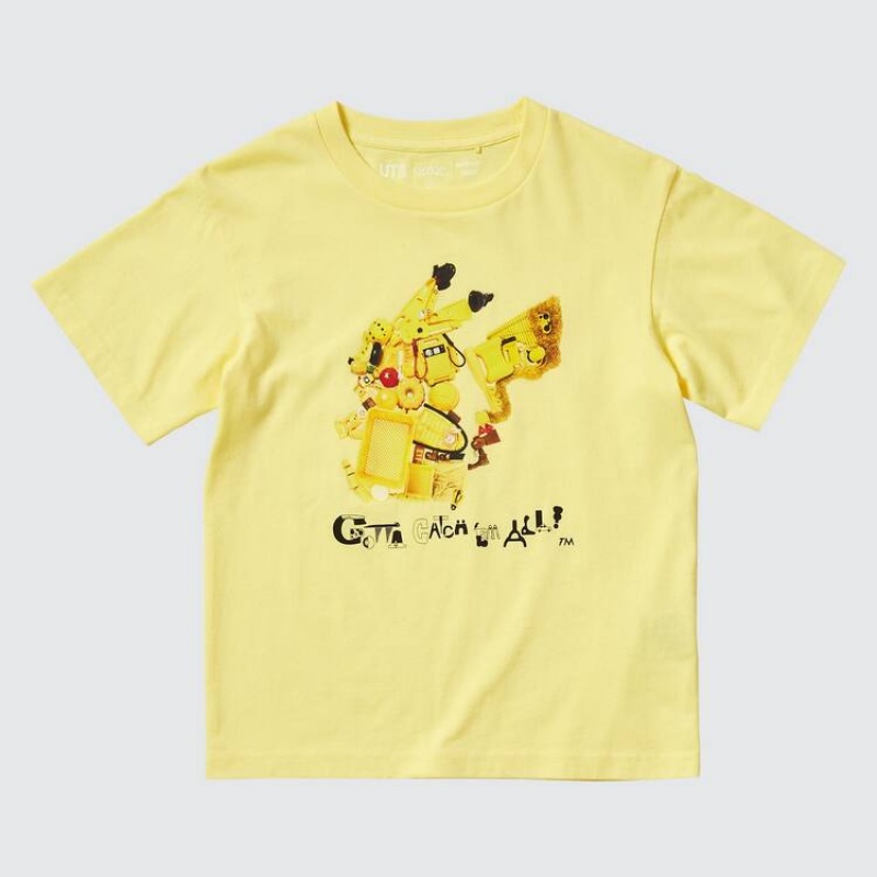 Uniqlo Pokémon Meets Artist Ut Grafica Magliette Ragazza Gialle | WITVNC813