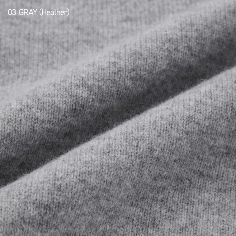 Uniqlo Premium Lambswool Crew Neck (2021 Season) Jumpers Grigie | JZGCNI518