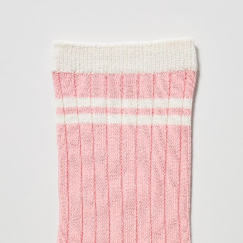 Uniqlo Regular (Three Pairs) Calzini Ragazza Rosa Gialle | AIMDOQ905