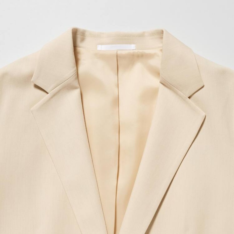 Uniqlo Relaxed Tailored Giacche Beige | JOQGSZ608