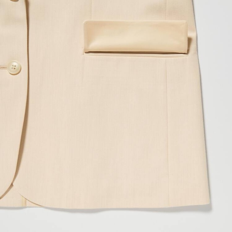 Uniqlo Relaxed Tailored Giacche Beige | JOQGSZ608