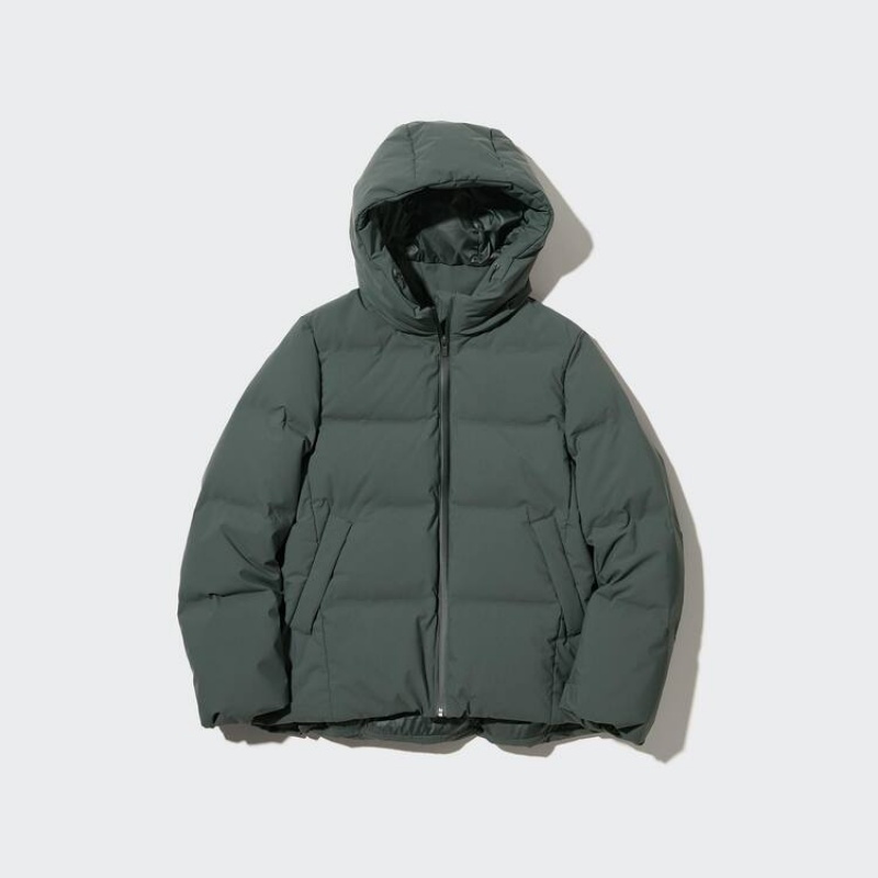 Uniqlo Seamless Down Parka Verde Oliva | MUKYXZ210