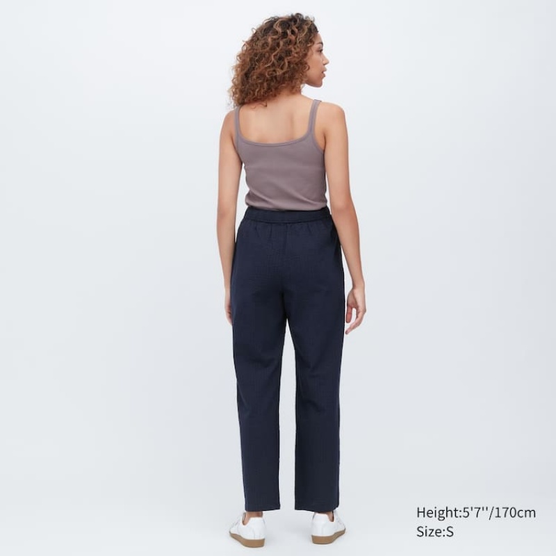 Uniqlo Seersucker Easy Loungewear Grigie Scuro | PLIDBH814