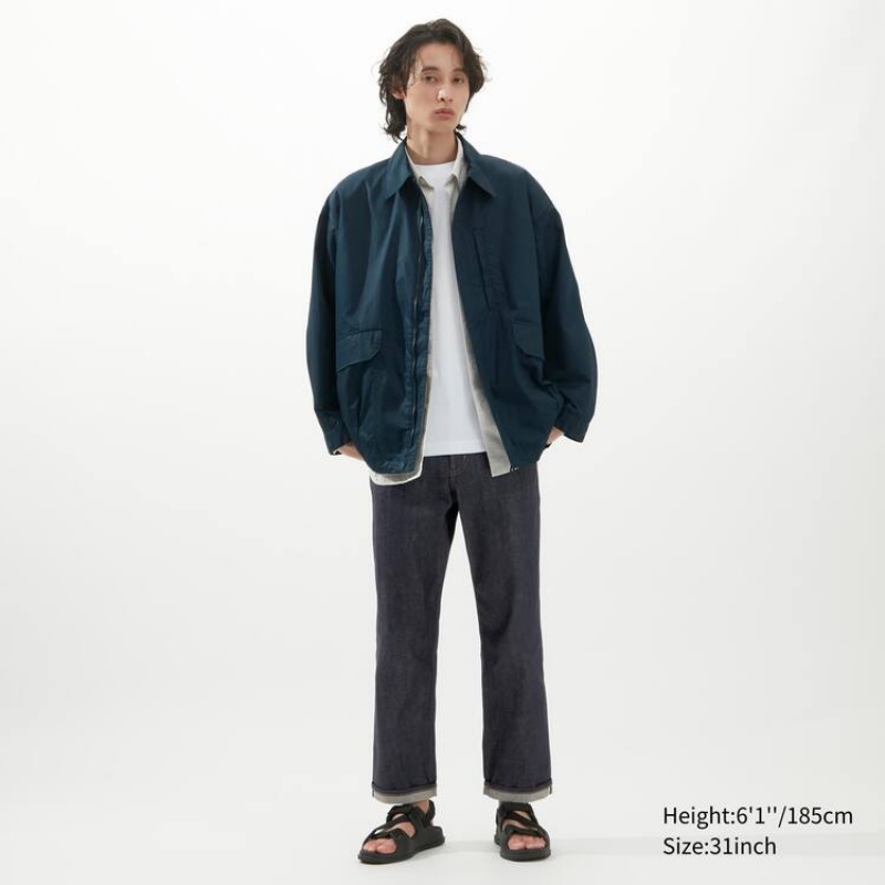 Uniqlo Selvedge Regular Fit Jeans Blu Marino | AIFPHN246