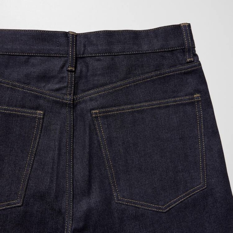 Uniqlo Selvedge Regular Fit Jeans Blu Marino | AIFPHN246