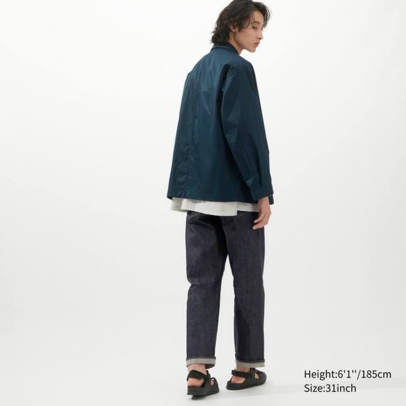 Uniqlo Selvedge Regular Fit Jeans Blu Marino | AIFPHN246