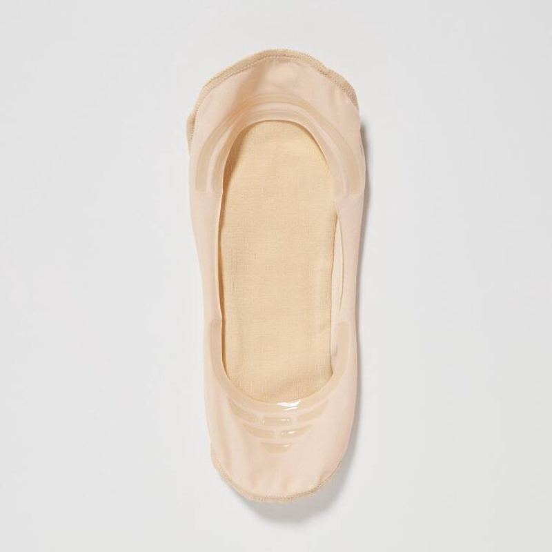 Uniqlo Sheer Invisible No-show (Three Pairs) Calzini Beige | AJDHWF046