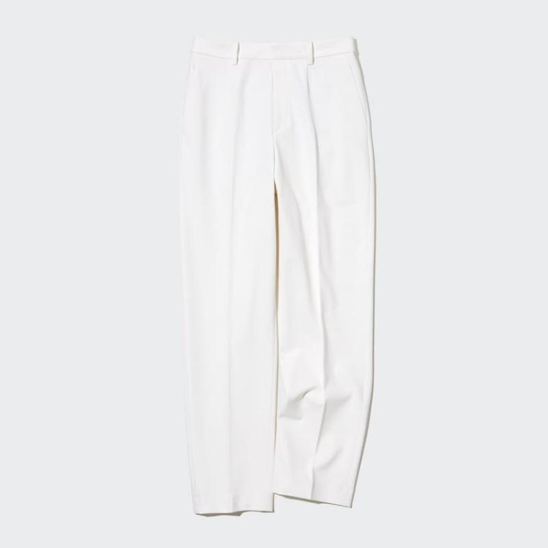 Uniqlo Smart Ankle Length (Long) Pantaloni Bianche | NQFXKT254