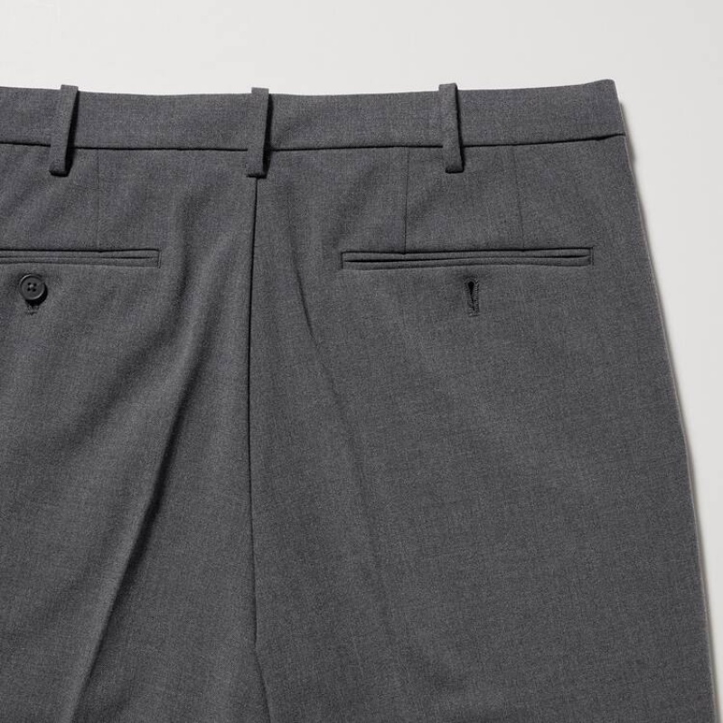 Uniqlo Smart Ankle Length (Long) Pantaloni Grigie | SMLYRT140