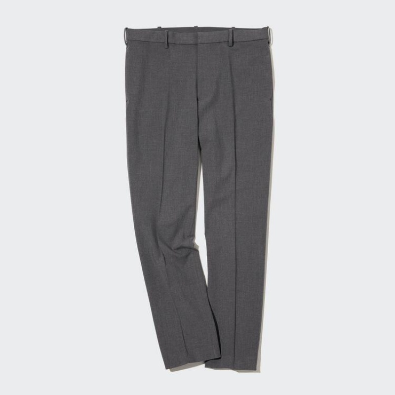 Uniqlo Smart Ankle Length (Long) Pantaloni Grigie | SMLYRT140