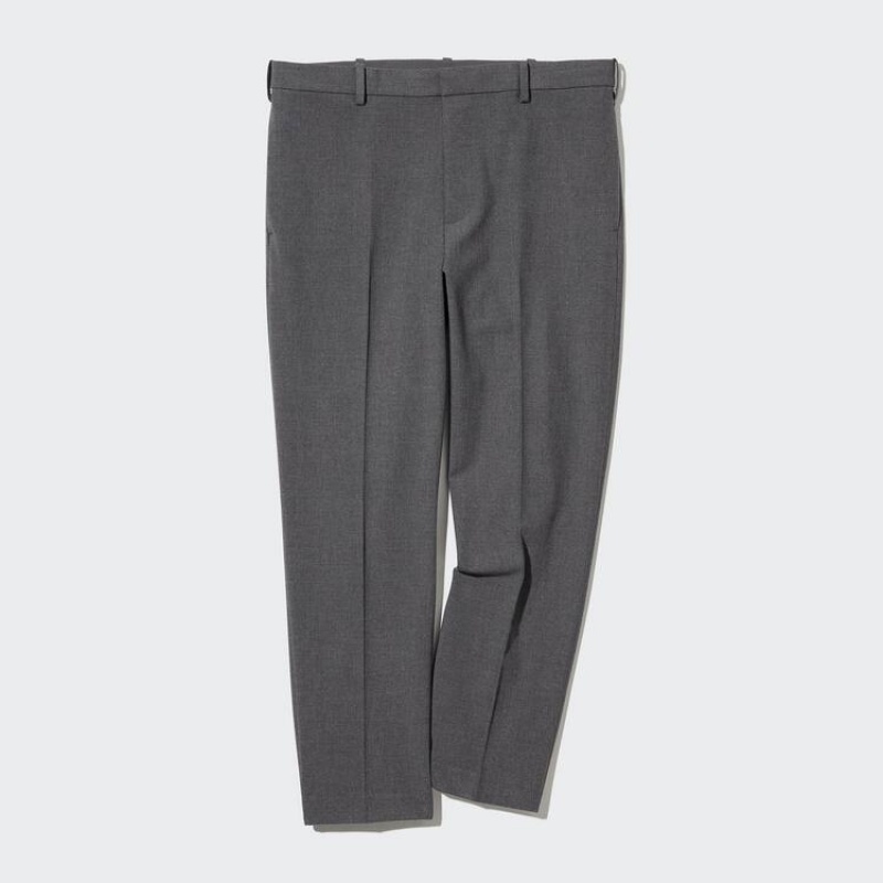 Uniqlo Smart Ankle Length Pantaloni Grigie | ZXPIKC015