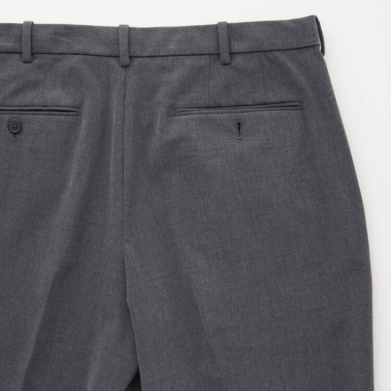 Uniqlo Smart Comfort Ankle Length (Long) (2021 Season) Pantaloni Grigie | GNZIHW198