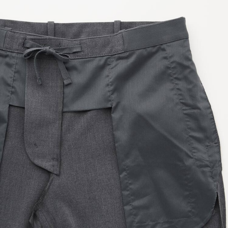 Uniqlo Smart Comfort Ankle Length (Long) (2021 Season) Pantaloni Grigie | GNZIHW198