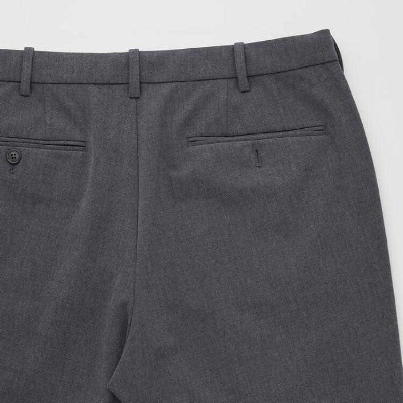 Uniqlo Smart Comfort Ankle Length (Long) Pantaloni Grigie | ETLUGO054