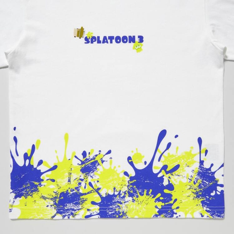 Uniqlo Splatoon 3 Ut Grafica Magliette Ragazza Bianche | SQAHUY396