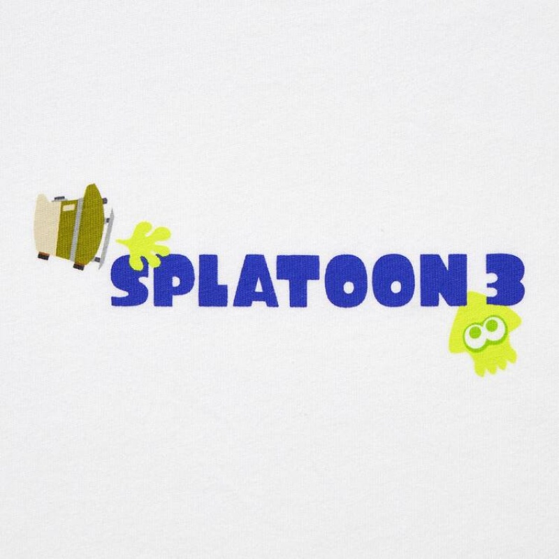 Uniqlo Splatoon 3 Ut Grafica Magliette Ragazza Bianche | SQAHUY396