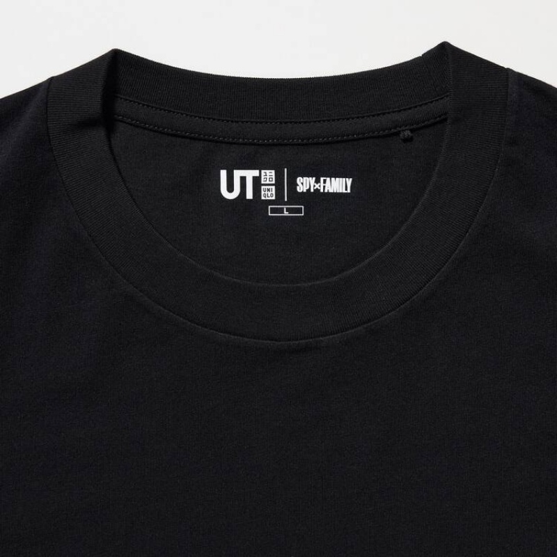 Uniqlo Spy X Family Ut Grafica Magliette Nere | LSHCRZ247