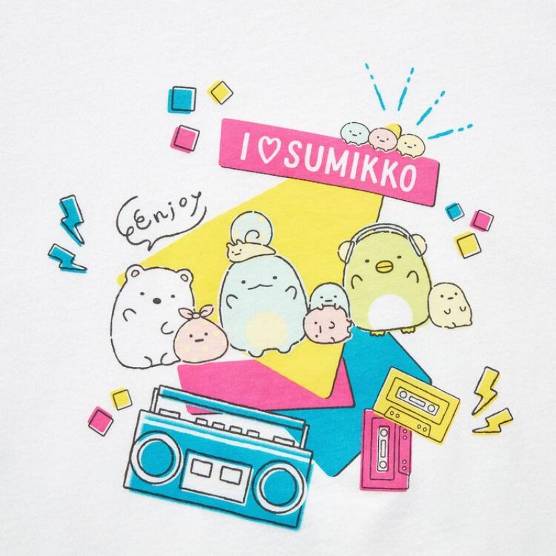 Uniqlo Sumikkogurashi Ut Grafica Magliette Ragazza Bianche | HASNRK168