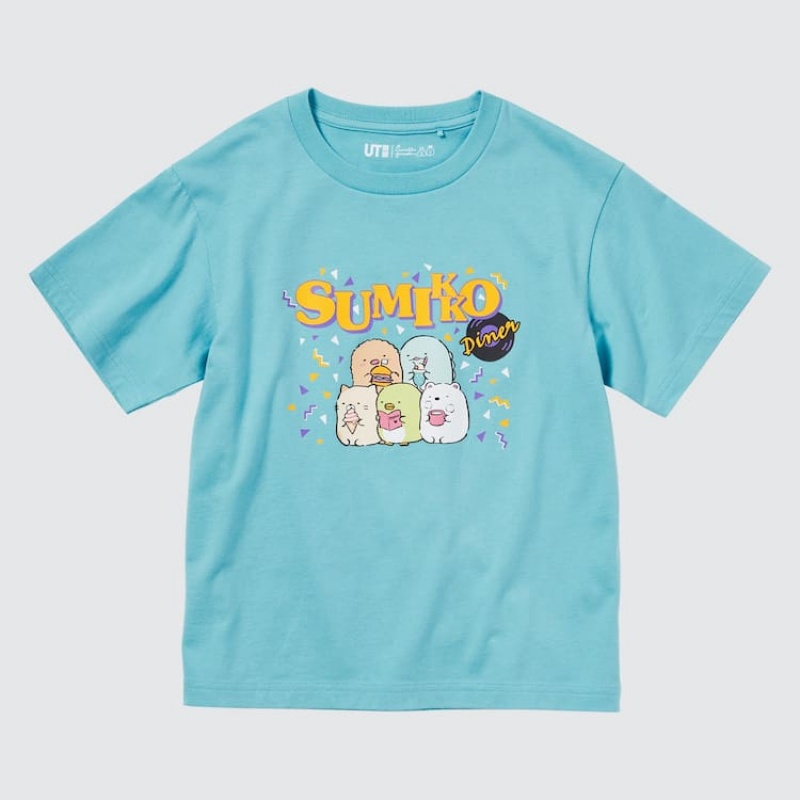 Uniqlo Sumikkogurashi Ut Grafica Magliette Ragazza Verdi | UHYFWB419