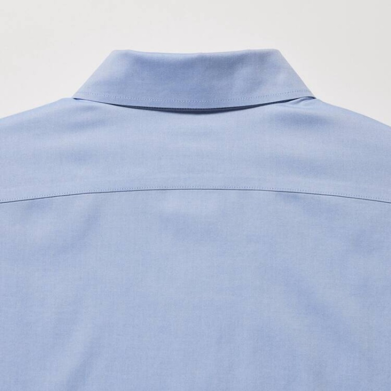 Uniqlo Super Non-iron Slim Fit (2020 Season) Camicie Blu Chiaro | XCOPDT359