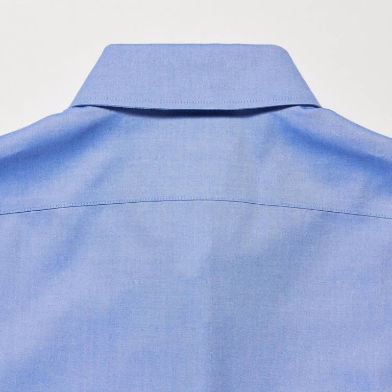 Uniqlo Super Non-iron Slim Fit (Button-down Collar) Camicie Blu | EPLIMY290