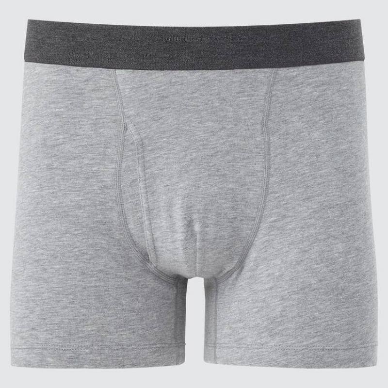 Uniqlo Supima Cotone Boxers (2021 Season) Biancheria Intima Grigie | LHEIFX465