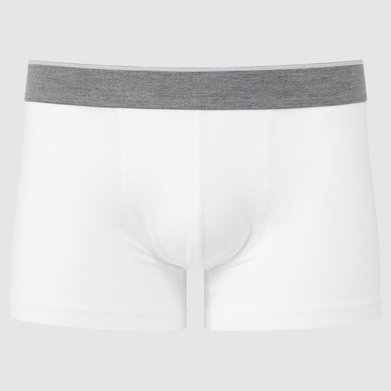 Uniqlo Supima Cotone Low Rise Boxer (2021 Season) Biancheria Intima Bianche | VURPFH289