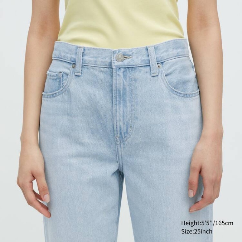 Uniqlo Tapered Boyfriend Jeans Blu | YHDIKZ735