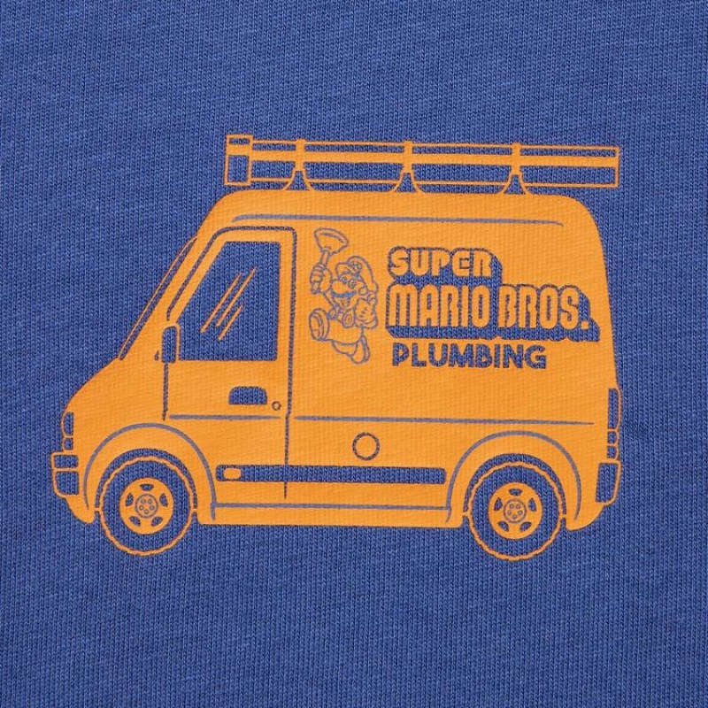 Uniqlo The Super Mario Bros Movie Ut Grafica Magliette Ragazza Blu | JMADYC102