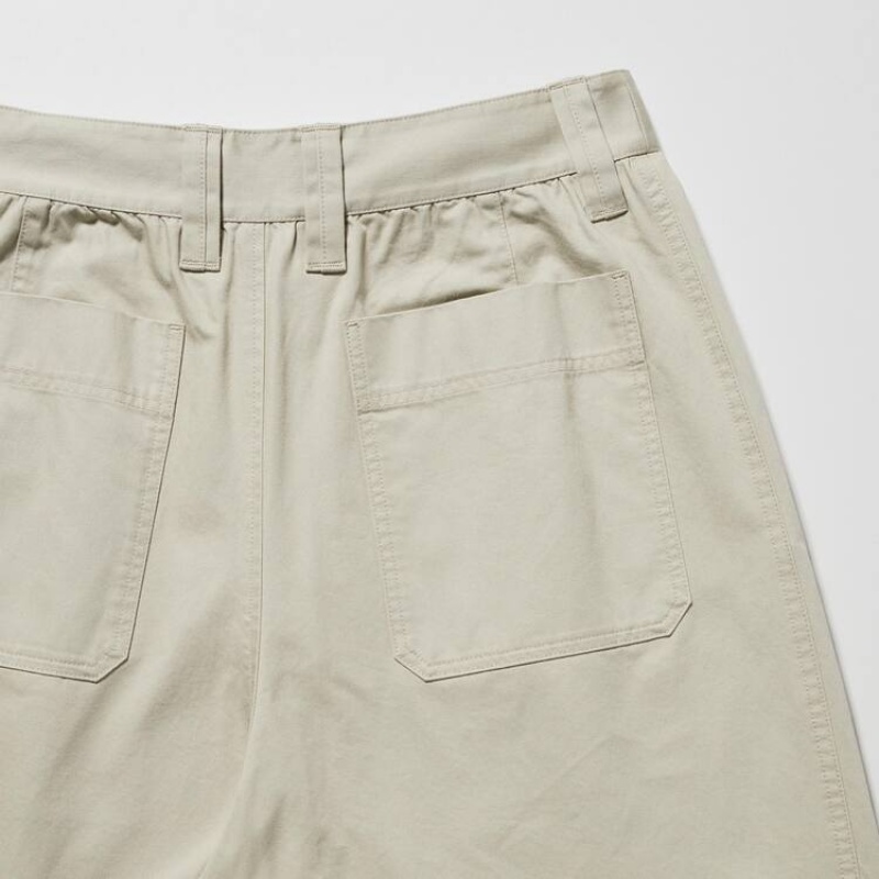 Uniqlo U A Pieghe Pantaloni Jogger Beige | UEAMHL697