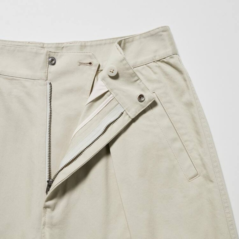 Uniqlo U A Pieghe Pantaloni Jogger Beige | UEAMHL697