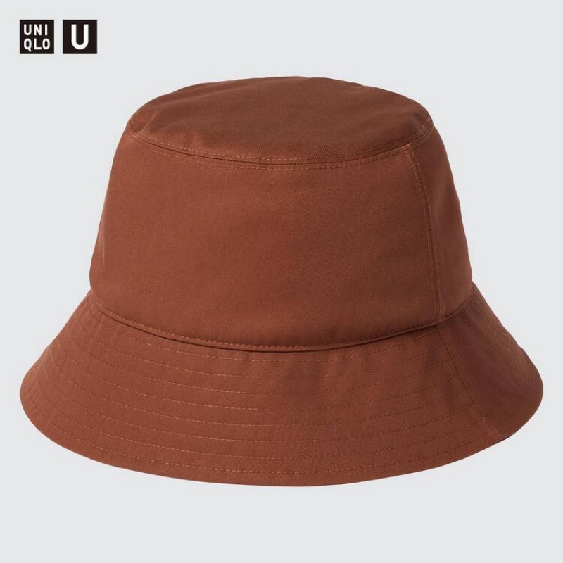 Uniqlo U Blocktech Cappelli Marroni | PKCVFU306