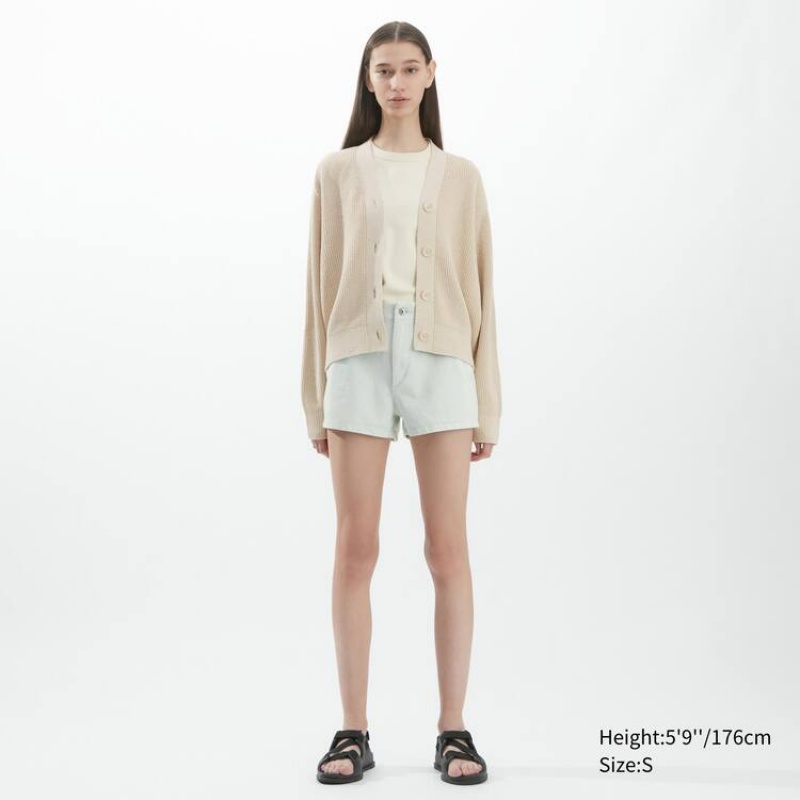 Uniqlo U Costine Cardigan Beige | VTMQFY057