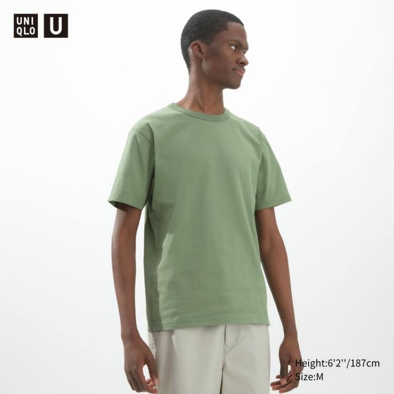 Uniqlo U Crew Neck Magliette Verdi | OIECXU807