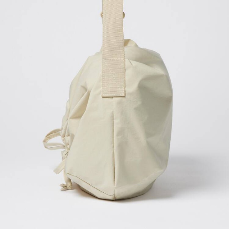 Uniqlo U Drawstring Shoulder Borse Beige | YJKCHM028