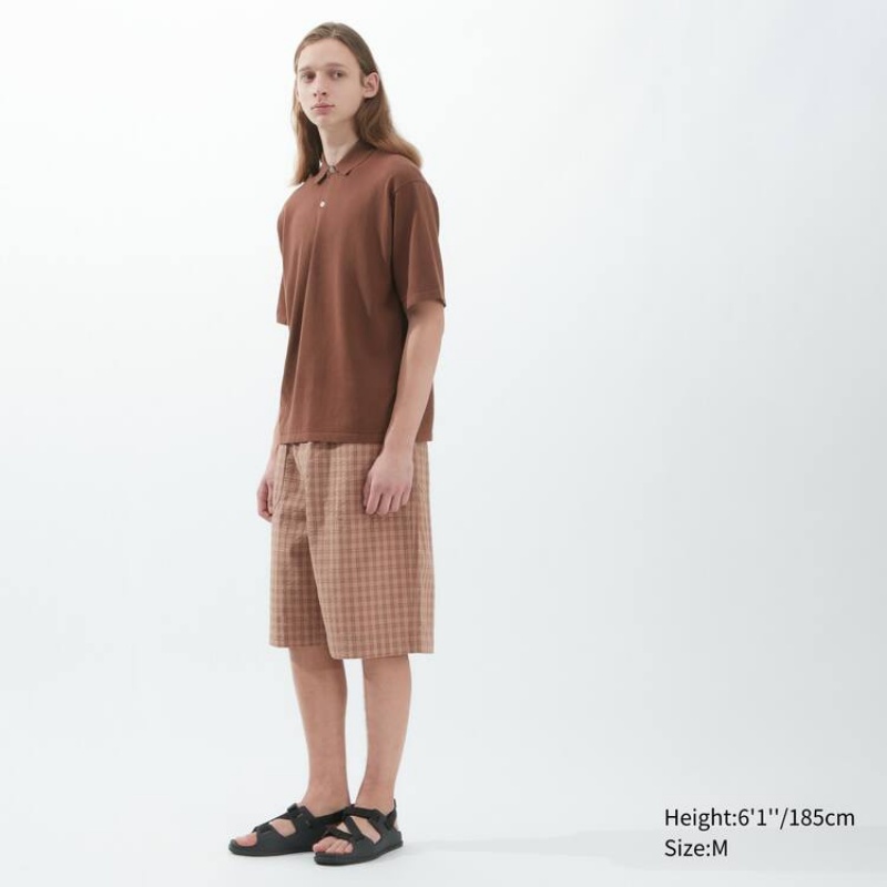 Uniqlo U Lavorato A Maglia Jumpers Marroni | UFYXSB457