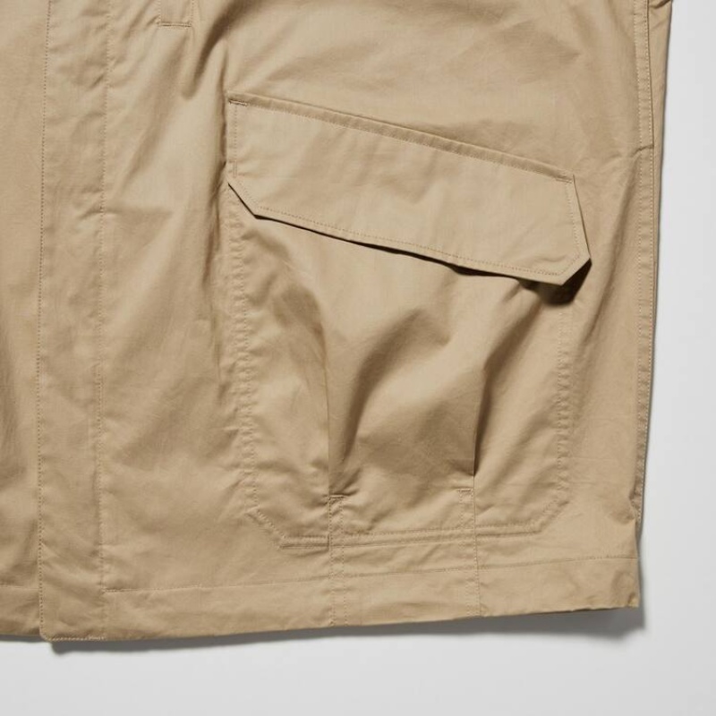 Uniqlo U Oversized Utility Giacche Beige | ZARQHE139