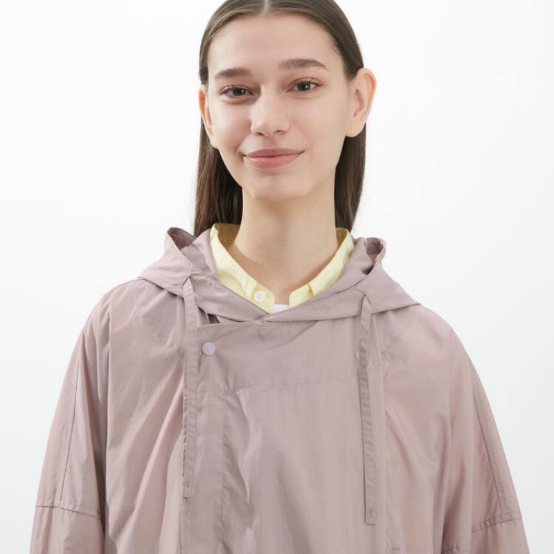 Uniqlo U Poncho Giacche Rosa | CTQNHA681