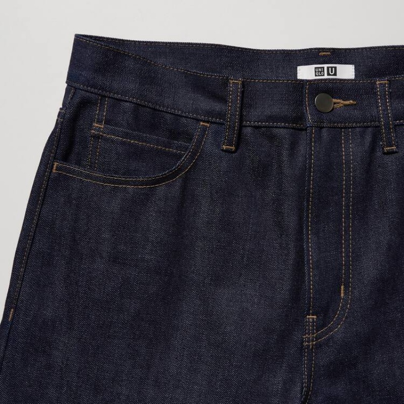 Uniqlo U Selvedge Regular Fit Jeans Blu Marino | YAVCZS279