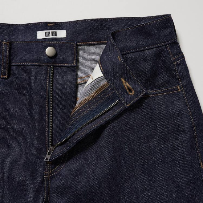 Uniqlo U Selvedge Regular Fit Jeans Blu Marino | YAVCZS279