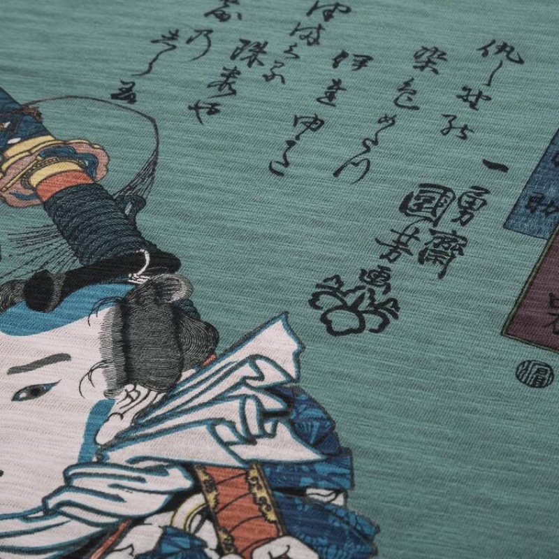 Uniqlo Ukiyo-e Archive Ut Grafica Magliette Verdi | SGVYPI893