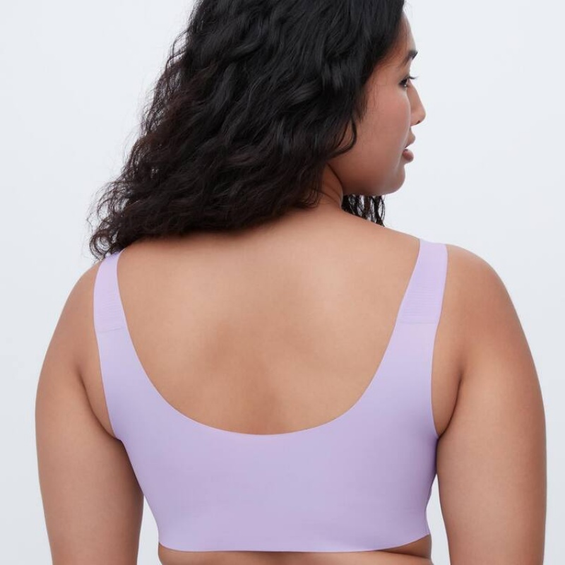 Uniqlo Ultra Relax Wireless Reggiseni Viola | LQIHNK405