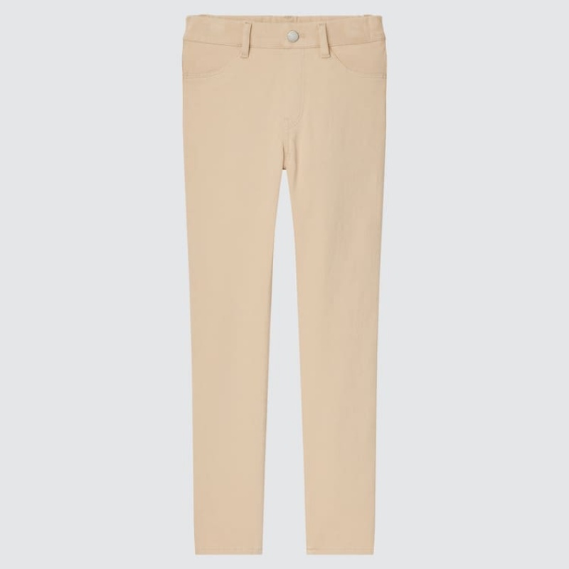 Uniqlo Ultra Stretch (2021 Season) Pantaloni Ragazza Beige | IKWLSH591