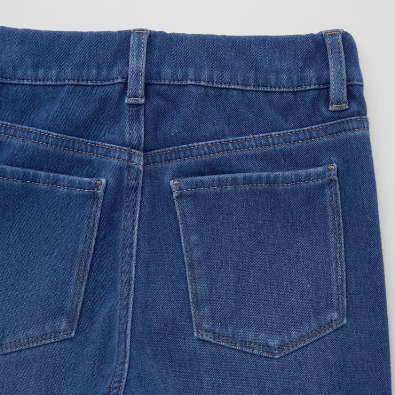 Uniqlo Ultra Stretch Denim (2021 Season) Pantaloni Ragazza Blu | VSXTCR890