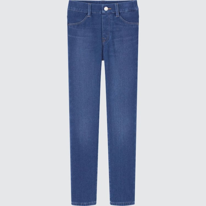 Uniqlo Ultra Stretch Denim (2021 Season) Pantaloni Ragazza Blu | VSXTCR890