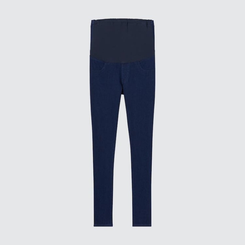 Uniqlo Ultra Stretch Denim Maternity Leggings Blu | RHSIZP849