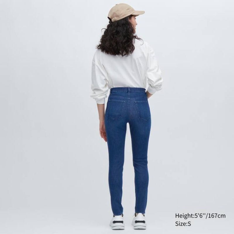 Uniqlo Ultra Stretch Denim Pantaloni Blu | SCHXIZ370