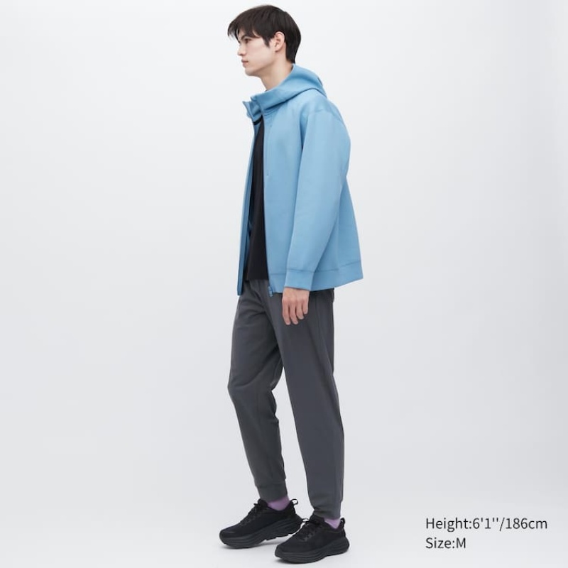 Uniqlo Ultra Stretch Dry-ex (Long) Pantaloni Jogger Grigie Scuro | HPBJMK429